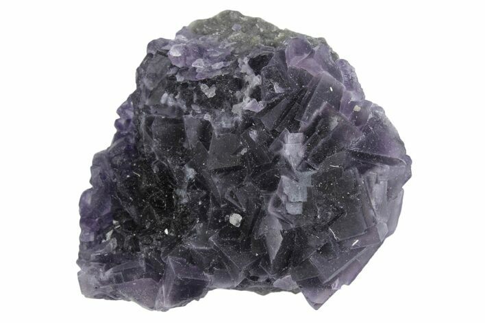Deep Purple Cubic Fluorite Crystal Cluster - China #364637